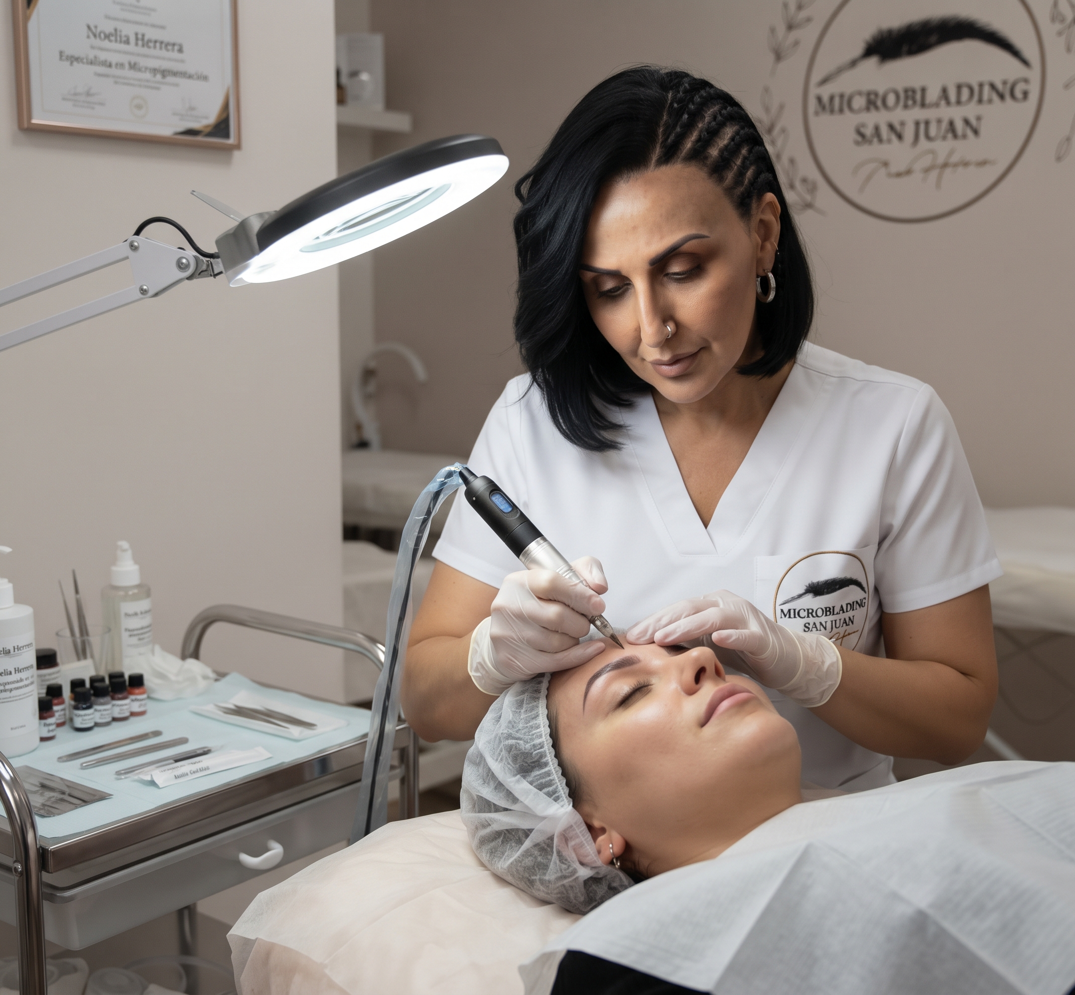 Noelia Herrera, especialista en micropigmentación en San Juan